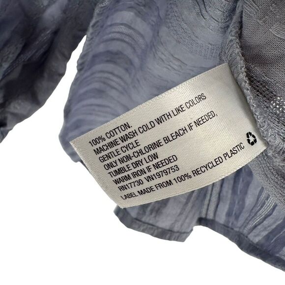 Universal Thread Top Blue Dramatic Double Ruffle Shoulder Size XS 3/4 Sleeve Top - Picture 9 of 9